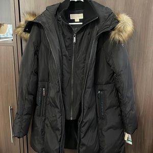 Michael Korea faux fur down jacket